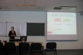 Anna Tarnawa, słuchaczka XXVIII edycji prezentuje swoja pracę końcową na seminarium zamykającym, rok 2012